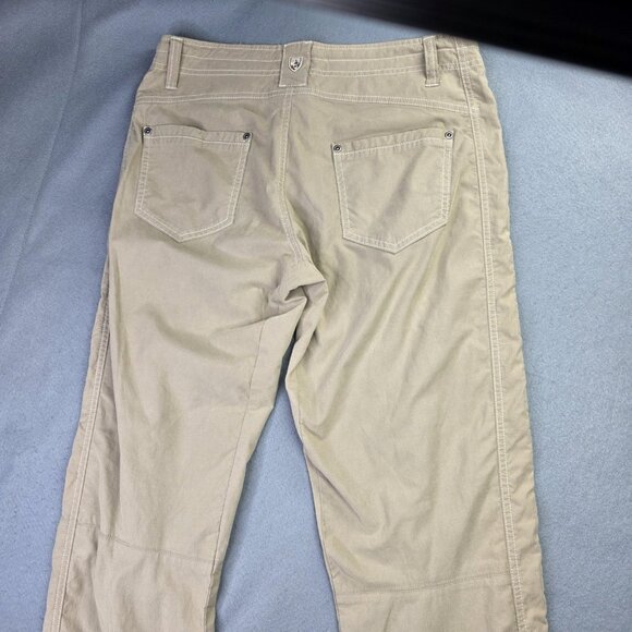 Kuhl Pants Womens 8 Regular Khaki Straight Leg Hiking Outdoor Stretch Athleisure - Picture 6 of 15